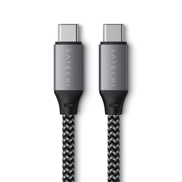 satechi usb-c to usb-c short cable 25cm (space grey)